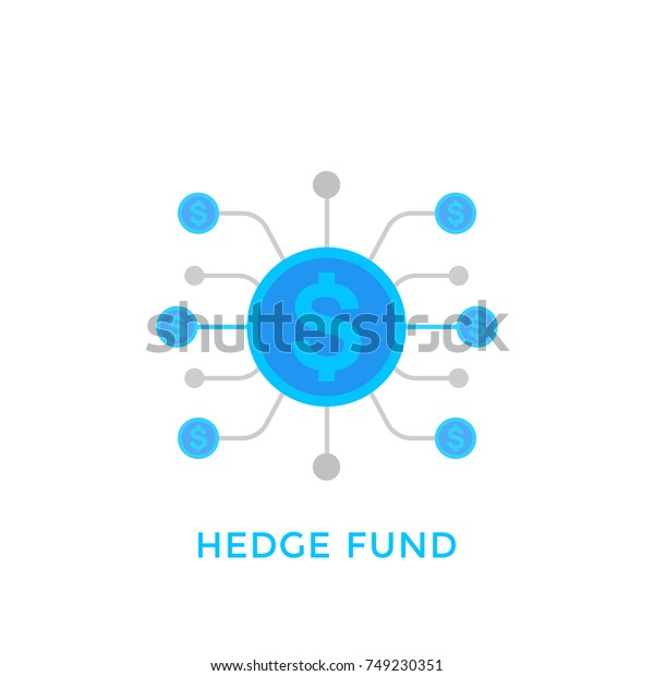 hedge fund icon isolated on\
white