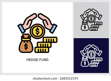 Icono de fondo de cobertura Ilustración vectorial de estilo múltiple