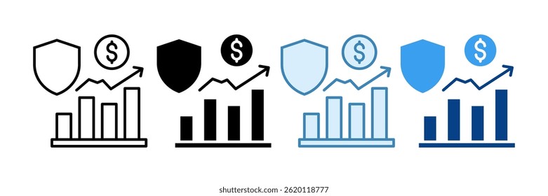 Hedge Fund Icon Set Multiple Style Collection