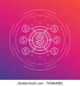 hedge fund vector icon