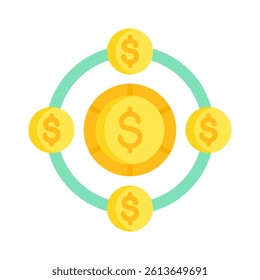 Hedge Funds Icon Element For Design