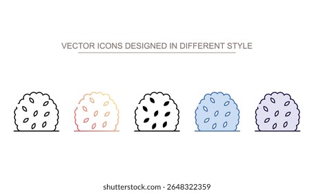 Diseño de icono de seto con fondo blanco