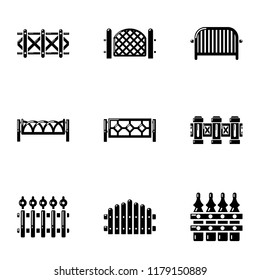 Hedge icons set. Simple set of 9 hedge vector icons for web isolated on white background
