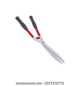 Hedge Shears, Farming Flat Vector Illustration