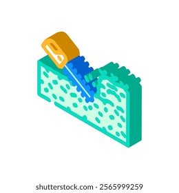 hedge trimming garden maintenance isometric icon vector. hedge trimming garden maintenance sign. isolated symbol illustration