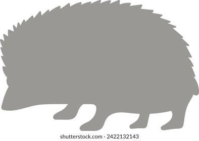 Hedgehog Animal Silhouette Vector Illustration