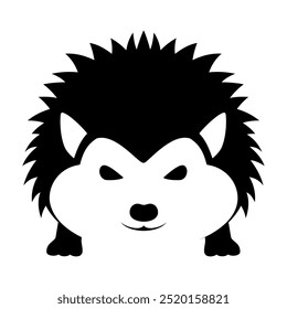 Hedgehog animal silhouette. Vector image