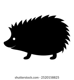 Hedgehog animal silhouette. Vector image