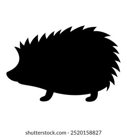 Hedgehog animal silhouette. Vector image