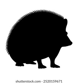 Hedgehog animal silhouette. Vector image