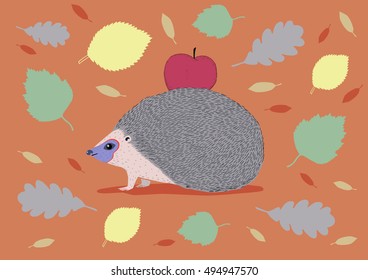 Hedgehog autumn set