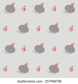 hedgehog background vector design