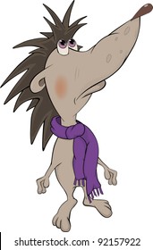 Hedgehog. Cartoon