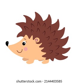 Hedgehog Cartoon Character Vector Illustration Cute Stock Vector ...