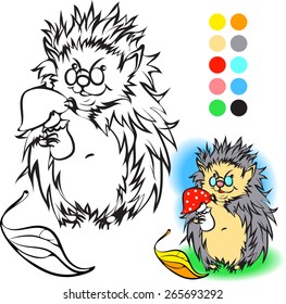 Hedgehog Coloring book