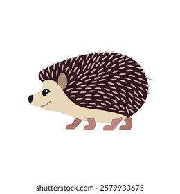 Hedgehog cute animal vector symbol illustration