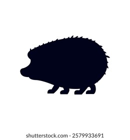 Hedgehog cute animal vector symbol illustration