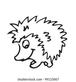 Hedgehog cute cartoon