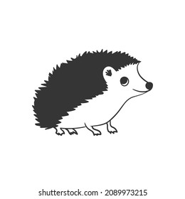 Hedgehog. Cute hand-drawn hedgehog. Sketch drawing for design. Vector image