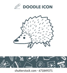 hedgehog doodle