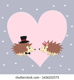 hedgehog family illustration vector nursery