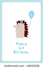 hedgehog first birthday