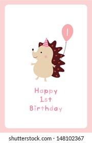 hedgehog first birthday