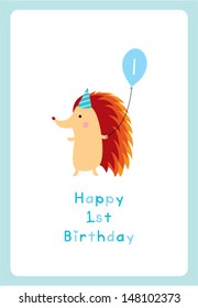 hedgehog first birthday