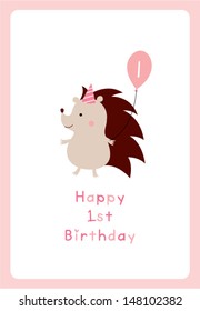hedgehog first birthday