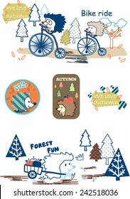Hedgehog in forest