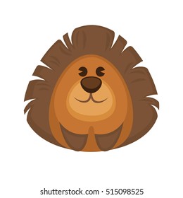 Hedgehog funny cartoon character. Cute icon of wild animal from forest in flat design. Vector illustration isolated on white background.
