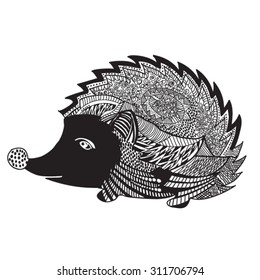 The hedgehog graphic design