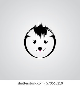 hedgehog head  make icon logo