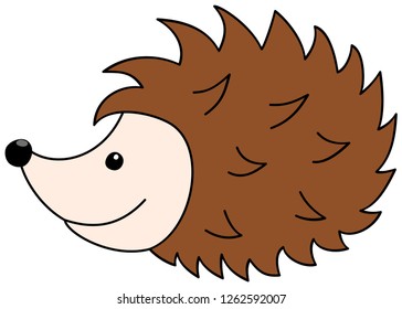 Hedgehog icon. cartoon vector illustration,