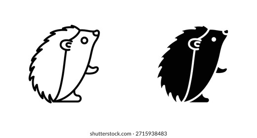 Colección de diseño de icono de erizo. Signo y Vector para diseños de interfaz de usuario