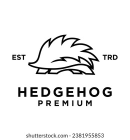 Hedgehog icon design illustration template