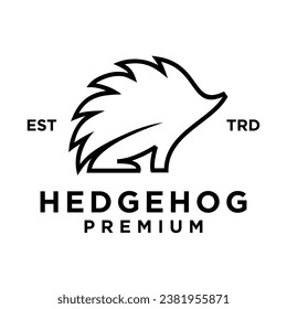 Hedgehog icon design illustration template