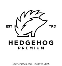 Hedgehog icon design illustration template