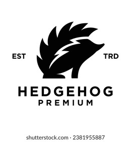 Hedgehog icon design illustration template