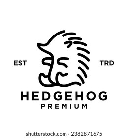 Hedgehog icon design illustration template