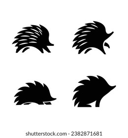 Hedgehog icon design illustration template