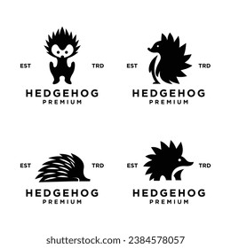 Hedgehog icon design illustration template