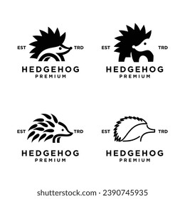 Hedgehog icon design illustration template