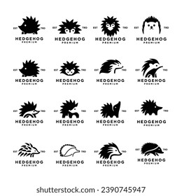 Hedgehog icon design illustration template