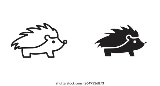 Hedgehog icon Design Illustrations. editable web icons