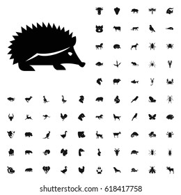 Hedgehog icon illustration isolated vector sign symbol. animals icons vector set. on white background