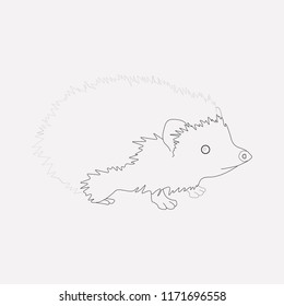 Hedgehog icon line element. Vector illustration of hedgehog icon line isolated on clean background for your web mobile app logo design.