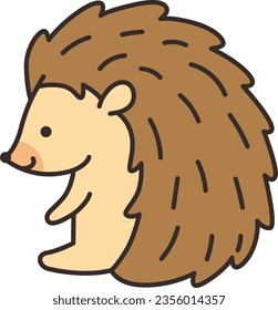 hedgehog icon on white background. flat style. vector illustration