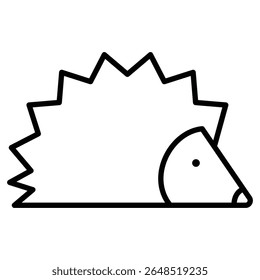 Ícone Hedgehog Contornar marca de logotipo isolada