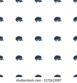 hedgehog icon pattern seamless white background. Editable filled hedgehog icon. hedgehog icon pattern for web and mobile.